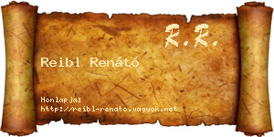 Reibl Renátó névjegykártya